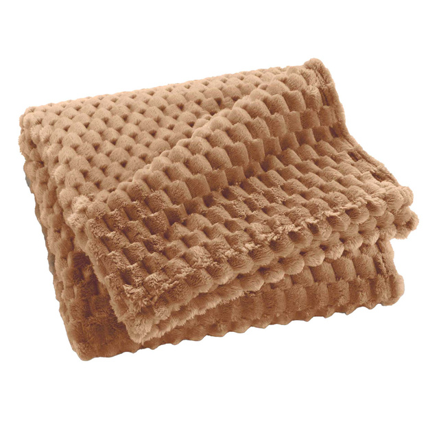 Pătură din flanel 125 x 150 cm FROSTY, bej
