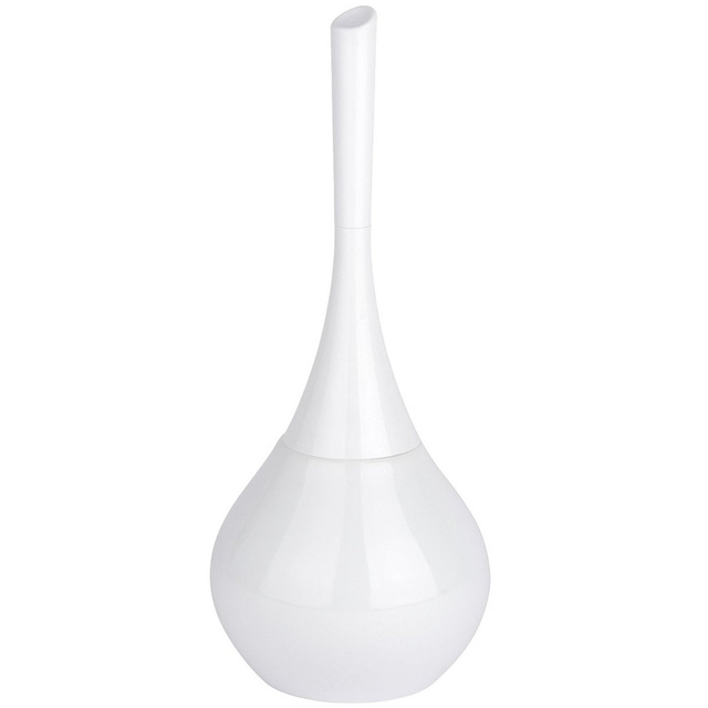 Recipient pentru perie FLAKON + perie WC, WENKO, alb