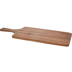 Tăviță de tăiat din lemn de acacia, cu mânere, 55 x 25 x 1,6 cm