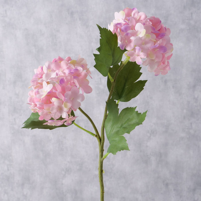 Hortensie artificială pe tulpină, 35 cm