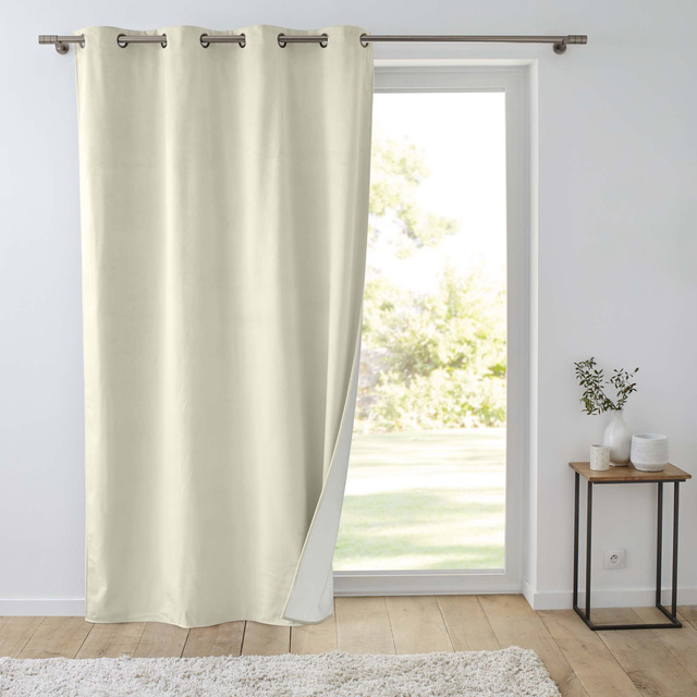 Cortină din velur termoizolant cu inele 140 x 260 cm