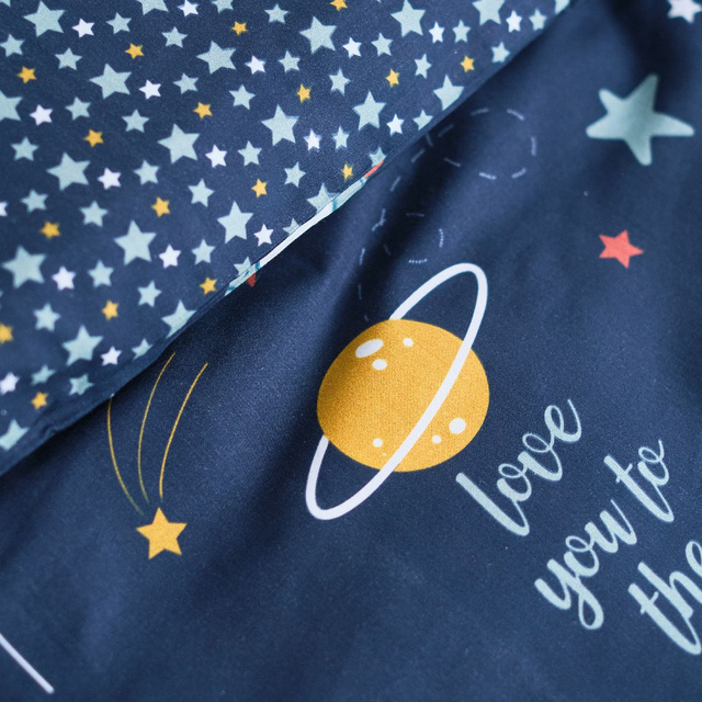 Lenjerie de pat pentru copii ASTRONAUT, 100% bumbac, 140 x 200 cm
