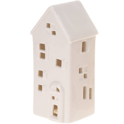 Casă decorativă din ceramică LED, 16 cm