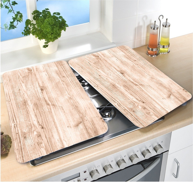 Plite de protecție din sticlă NATURAL LOOK, 2 bucăți, WENKO