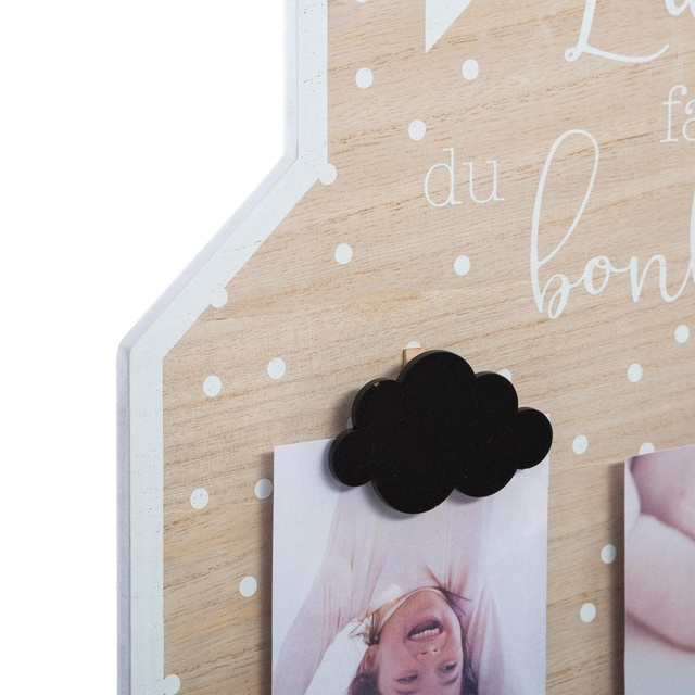 Ramă pentru 4 fotografii, galerie în formă de casă, 37x52 cm