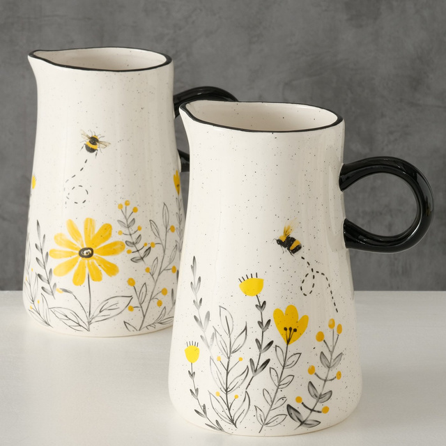 Urcior din gresie, pictat manual, BIENI