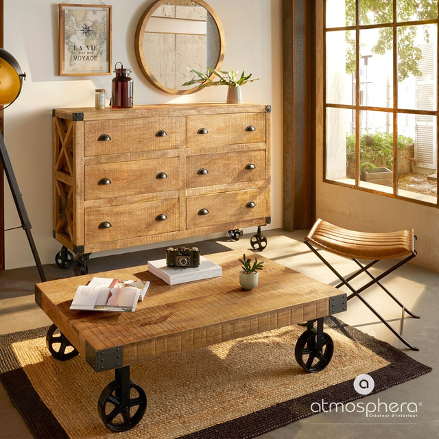 Covor dreptunghiular din iută, 120 x 170 cm, împletit, cu chenar negru