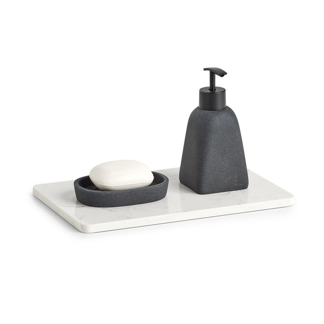 Blat de servire din marmura, 28 x 18 cm