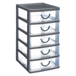 Organizator pentru obiecte mici cu 5 sertare, 13 x 16 x 26 cm