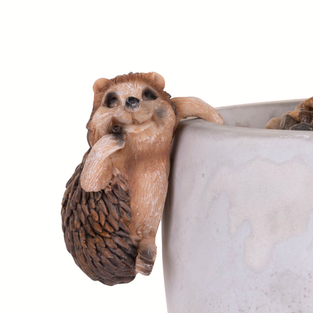 Coroană pentru ghiveci Animal vesel, polyresin, 9 x 4,5 x 8 cm