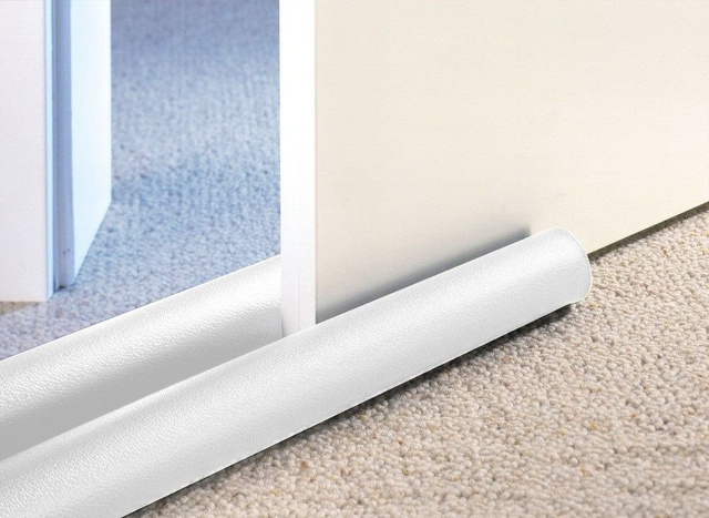 Opritor dublu pentru usa, 40 cm, alb