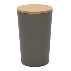 Recipient de baie cu capac din bambus, Ø 11,5 cm, KESPER