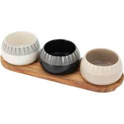 Boluri pentru gustări RORI, 3 bucăți + tavă