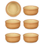 Vas de ceramica, vas cu interior vitrat