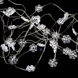 Ghirlanda luminosa fulg de nea, 60 LED-uri