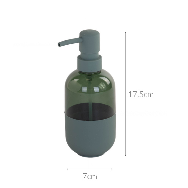 Dispenser sapun lichid din plastic, kaki, 7 x 17,5 cm