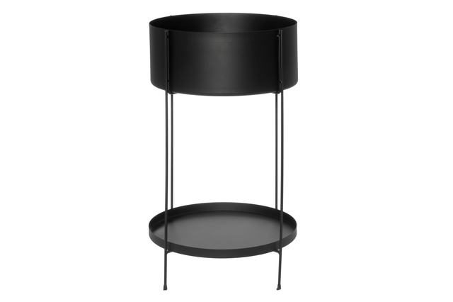 Suport de flori metalic cu raft, Ø 37 cm