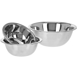 Bol din oțel inoxidabil, set de 3 boluri de bucătărie 700 ml, 950 ml, 1900 ml