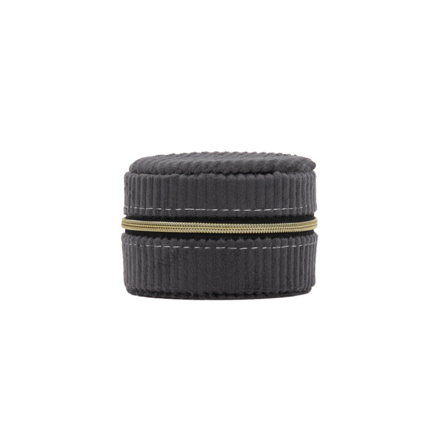 Cutie mică pentru bijuterii, catifea, Ø 8 cm