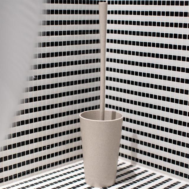 ​​​​​​​Perie WC cu suport Koziol RIO, Plastic, Transparent