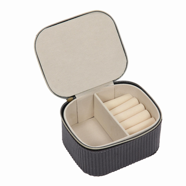 Cutie pentru bijuterii, catifea, 11,5 x 9,5 x 6 cm