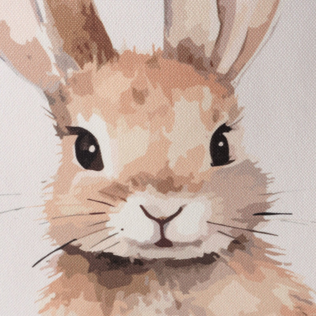 Pernă decorativă cu iepuraș HANSI, 45 x 45 cm