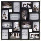 Ramă foto, 16 fotografii - galerie, negru