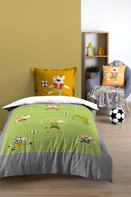 Pătură pentru copii MARACANA minge de fotbal, 130 x 160 cm