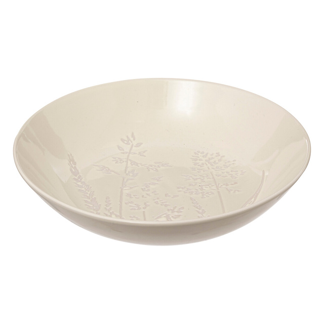 Farfurie adanca ELSA, gresie, model flori salbatice, Ø 21 cm