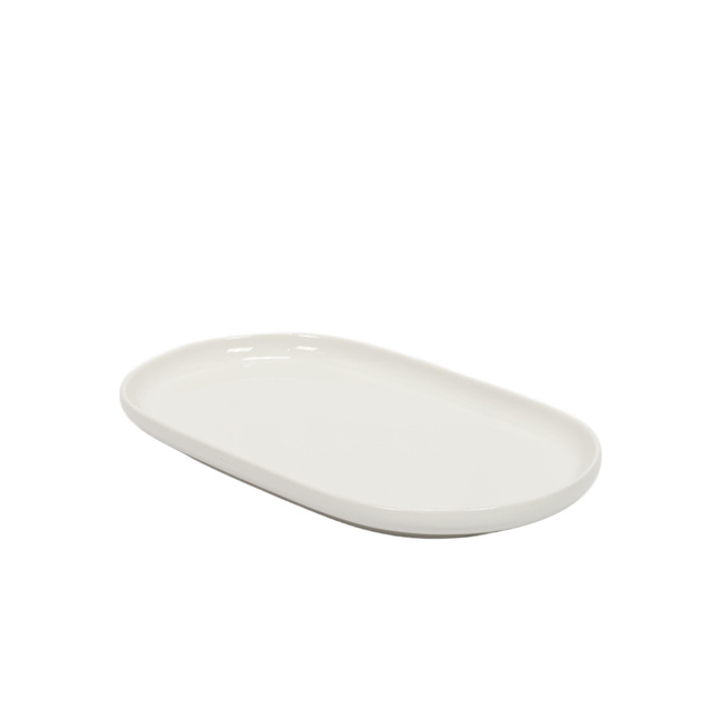 Farfurie pentru prajituri din portelan NORA, 30 x 18 cm