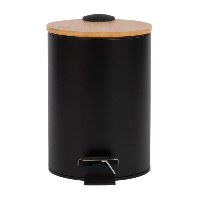 Coș de baie ZETRU, 3 l, cu capac din bambus