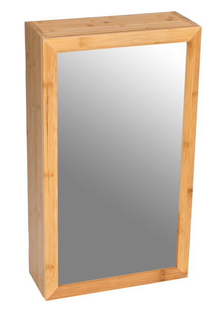 Dulap baie cu oglinda, 35 x 60 cm, bambus, WENKO