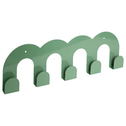 Suport pentru haine de perete ondulat CALLISTA, verde militar, 50 cm