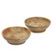 Set boluri din lemn de mango, 2 piese, Ø 16 cm