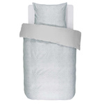 Set de lenjerie de pat din bumbac pentru o persoană, set de lenjerie din satin, 100% bumbac, 140 x 220 cm, Essenza