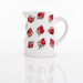 Carafa ceramica Strawberry, cu model capsuni, 500 ml