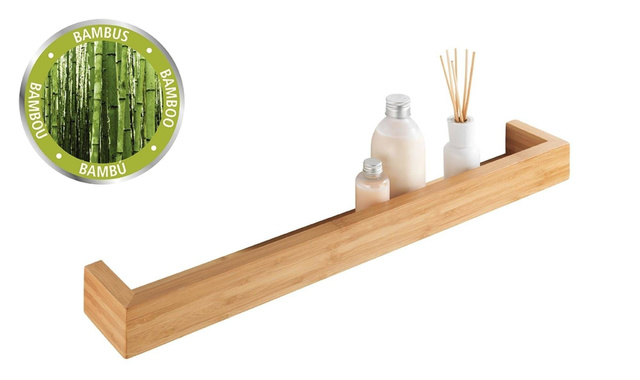 Raft baie BAMBOO, bambus, 60 x 9 x 5 cm, WENKO