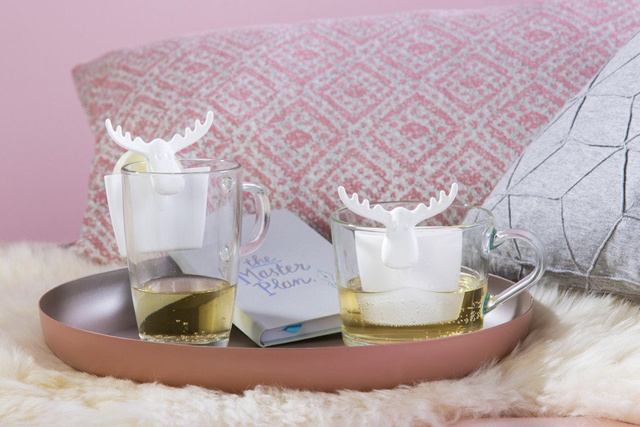 Infuzor de ceai RUDOLF, KOZIOL, albastru organic