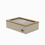 Recipient pentru ceai cu compartimente TEA ROOM, 23 x 15,5 x 8 cm