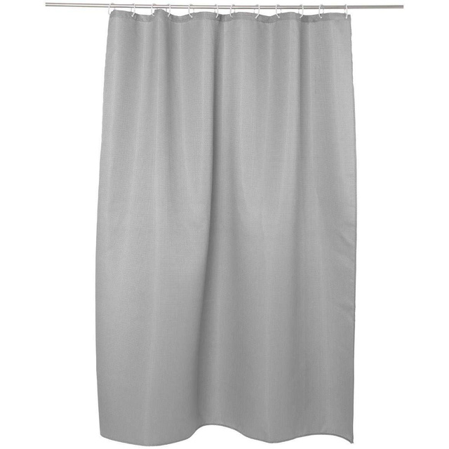Perdeau de dus ABELIE 180x200 cm, poliester, gri