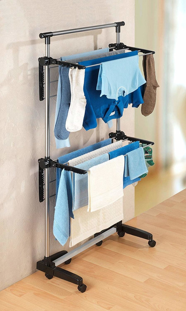 Uscător, oțel inoxidabil, 77-120 cm