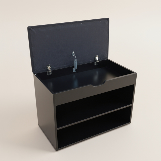 Dulap pentru pantofi cu loc de șezut LEVA, 60 x 30 x 47 cm