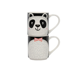 Set cadou: 2 căni din porțelan pentru copii, 2 x 265 ml