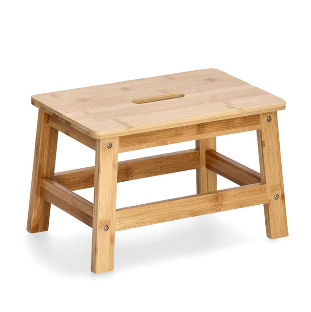 Taburet din bambus, 38,5 x 26 x 25 cm