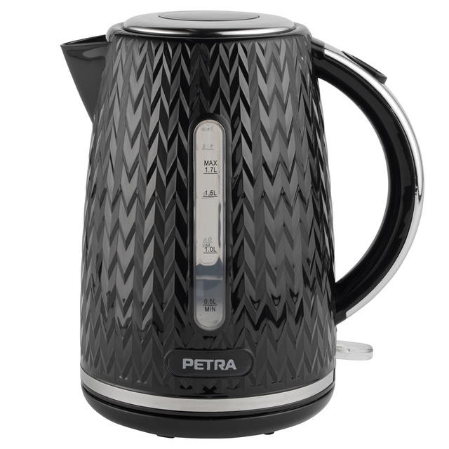 Fierbător electric negru 2200 W CHEVRON, 1,7 l