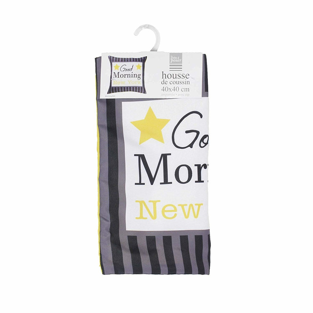 Fată de pernă cu imprimeu MORNING, 40 x 40 cm
