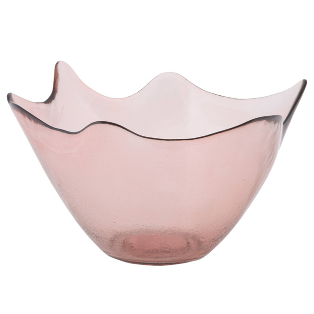 Bol decorativ din sticla reciclata, Ø 30 cm