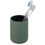 Suport periuta de dinti BELLUNO, ceramica, verde, Ø 8 cm, Wenko