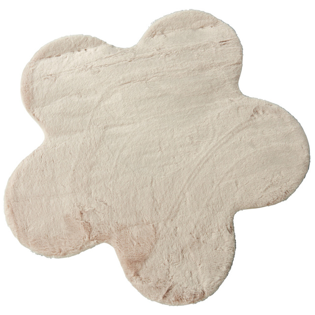 Covor pentru camera copiilor floare TELOS, 90 x 60 cm, bej