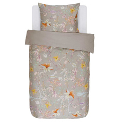 Set de lenjerie de pat din bumbac satinat cu perna pentru o persoană, 140 x 220 cm, Essenza